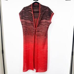 Ming Wang Duster Knit Cardigan Sweater